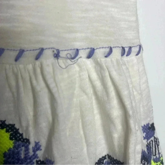 Maeve Anthropologie Neela Babydoll Tank Top Embroidered Boho Size Small - Picture 4 of 7